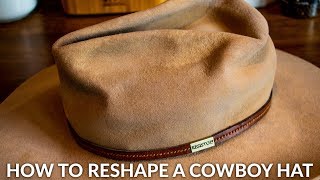 Reshape A Cowboy Hat At Home [upl. by Acim]