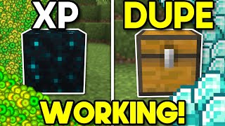 3 BEST Working Glitches Minecraft Bedrock 120 Minecraft 2023 XP amp DUPE [upl. by Patterman]