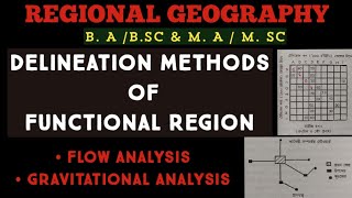 Delineation methods of functional region  Regional Geography  Geography FunctionalRegion [upl. by Sueddaht337]