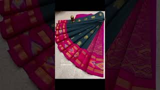 Kottanchi type cotton sarees Collection Matching Contrast blouse [upl. by Dar]