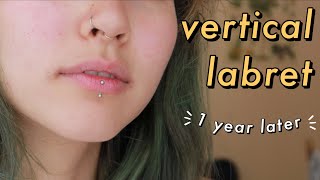 VERTICAL LABRET｜pros amp cons ✨ [upl. by Niltag702]