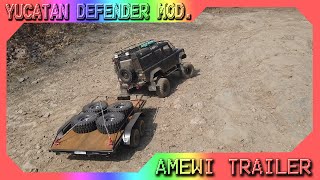 Absima Yucatan Yikong YK4082 Defender mod amp Xtra Speed Trailer [upl. by Aikem]