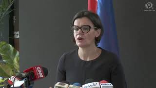 UK Ambassador Laure Beaufils holds media briefing after a courtesy call on Marcos [upl. by Nahguav]