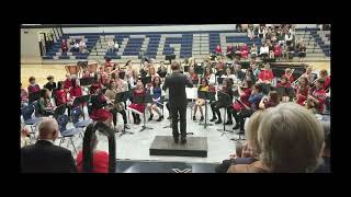 Buccaneers in Blue Middle School Band  Christmas Concert  December 8 2019 [upl. by Loren]