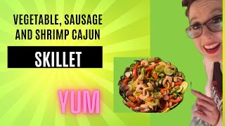 Episode 20  Cajun Shrimp Sausage and Vegetable Skillet [upl. by Letniuq154]