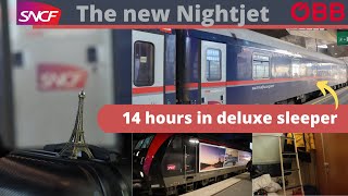 Nightjet Paris to Vienna  14 h in a double deluxe sleeper  ÖBB  SNCF night train NJ 468 NJ 469 [upl. by Margarita]