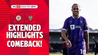 SIX GOAL THRILLER  Bromley v Notts County extended highlights [upl. by Onitsuj]