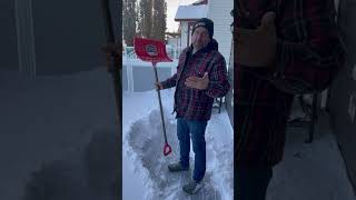 Clearing Snow from a Composite Deck [upl. by Cud]