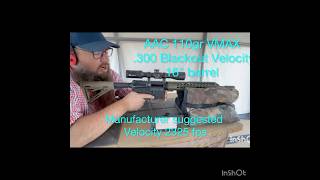 AAC 110gr 300 BO 16” velocity bear creek barrel [upl. by Suirauqram]