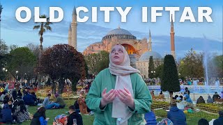 BIGGEST PUBLIC IFTARI IN BLUE MOSQUE 🕌  TURKISH IFTARI RECIPES 🌙istanbul [upl. by Relyhs]