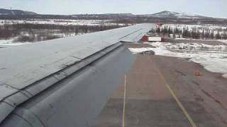 kiruna approach SAS MD80 [upl. by Artimed]