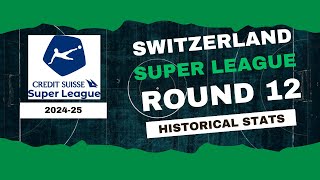 Switzerland  Super League Stats Round 12 202425  Historical Stats  OverGolStats [upl. by Dalohcin]