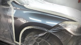 Painting car BMW X1  Metallic paint and blending  Sata 13RP  Iwata ws400 14 HD [upl. by Arria]