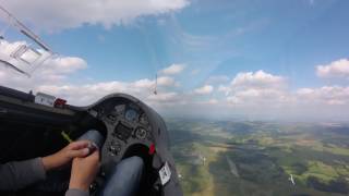 Flying the ASW28 Part 2  Gliding Wasserkuppe EDER 05072017 [upl. by Atiniuq92]