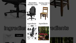 Expensive chair vs Gaming chair on a budget pcgaming pc gaming gamingcommunity [upl. by Nylatsyrk]