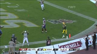 CFL Recap Montreal 38 Edmonton 25  August 17 2012 [upl. by Ahsiken]