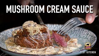 Steak with Mushroom Cream Sauce [upl. by Berk]