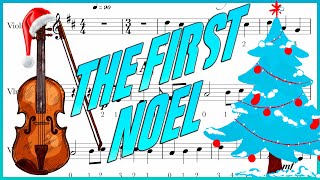 The First Noel violin sheet partitura violino  partitura violín  easy violin sheet [upl. by Nirtak]