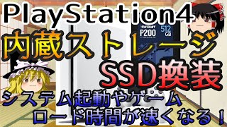 【ゆっくり解説】PlayStation4 SSD換装（PS4） [upl. by Adnoloy]