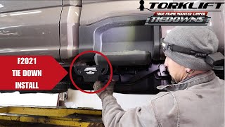 How to Install F2021  Ford Front Tie Downs by Torklift [upl. by Culosio]