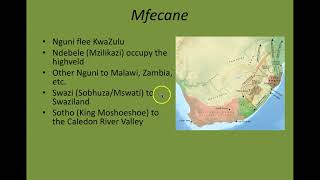 Flagler College History of South Africa Mfecane part 1 [upl. by Burrows]