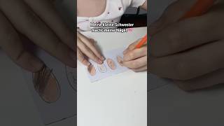 KLEINE SCHWESTER macht MEINE NÄGEL 👧🏻💅🏻😍 beauty nails funny [upl. by Willis483]