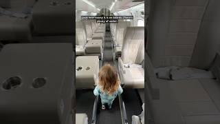 Flying on a private jet with my toddler aviation firstclass [upl. by Maxy539]