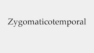 How to Pronounce Zygomaticotemporal [upl. by Mountfort]