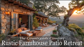 Countryside Comfort A Rustic Farmhouse Patio Retreat [upl. by Eerac393]