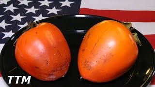 How to eat a PersimmonDecember Hachiya PersimmonsWhen is a Persimmon Ripe [upl. by Rocco]