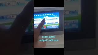 PLC control electrolysis ozone water sprayer machine for disinfection purpose ozonegenerator [upl. by Olfe]