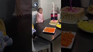 Deadpan Little Girl Unimpressed by Her Own Birthday Bash [upl. by Wilhelmina]