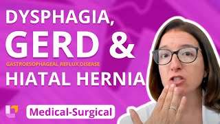 Gastrointestinal System Dysphagia GERD amp Hiatal Hernia  MedicalSurgical GI  LevelUpRN [upl. by Sindee]