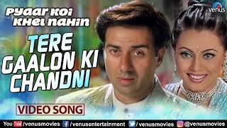 Tere Gaalon ki Chandani Full Video Song  Pyaar Koi Khel Nahin  Sunny Deol Mahima Choudhary [upl. by Eiramanit]