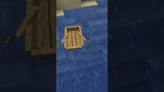 BOATS CAN DAMAGE A PLAYER IN MINECRAFT minecraft shorts gaming [upl. by Gardel259]