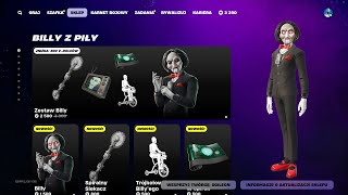 SKLEP FORTNITE 9102024 NOWY SKIN BILLY KAMISIA AUBREY AURA KRÓLIKOSZMAR ZABÓJCZY UROK [upl. by Ameyn]