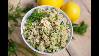 Recette Salade Riz au Saumon [upl. by Nuj]