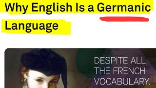 ENGLISH IS A GERMANIC LANGUAGE‼️ [upl. by Si]