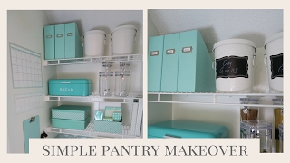 HOME ORGANIZATION  Simple Pantry Organization Ideas [upl. by Saied]