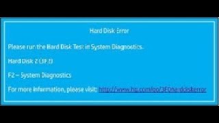 Fixing HP Hard disk 3F0 boot device not found error [upl. by Apfelstadt]