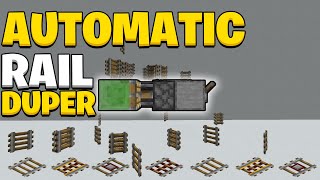 The Best Rail Duplication for Minecraft 1201 [upl. by Hjerpe]