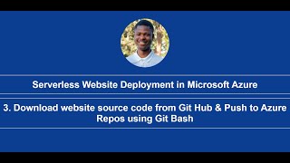 3 Download website source code from Git Hub amp Push to Azure Repos using Git Bash [upl. by Arakawa732]