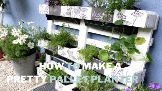 Pretty Pallet Planter [upl. by Tteragram]