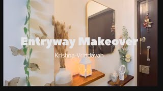 Entryway Makeover Entryway Transformation DIY on a budget A New look EntranceSimple Makeover [upl. by Jamel460]