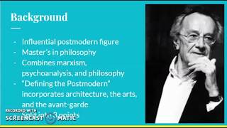 quotDefining the Postmodernquot by Lyotard [upl. by Aztinad]