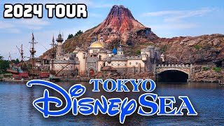 Tokyo DisneySea  Complete Walkthrough 2024 4K POV [upl. by Noelc]