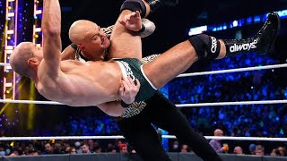 Cesaro vs Happy Corbin SmackDown Feb 11 2022 WWE [upl. by Acissehc]