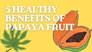 5 Healthy Benefits Of Papaya Fruit how to eat papaya asmrvideo [upl. by Shanta]