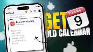 How To Get Back Old Calendar Events On iPhone  Restore Calendar Appointments on iPhone [upl. by Eudo]