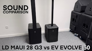 LD MAUI 28 G3 vs EV EVOLVE 50  🔉 Sound Test [upl. by Nadia]